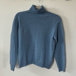 Cozy Blue Turtleneck Sweater
